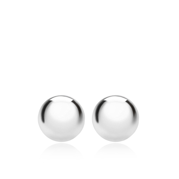 Sterling Silver 8mm Ball Stud Earrings