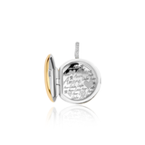 ti sento milano yellow gold silver locket engraved cz cubic zirconia stones pendant necklace