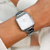 CLUSE SILVER Pearl LA TÉTRAGONE WATCH