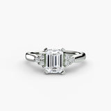 Solitaire with Cluster Shoulders 2