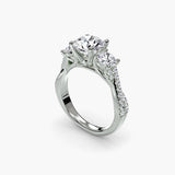 White Gold, Round, angle view