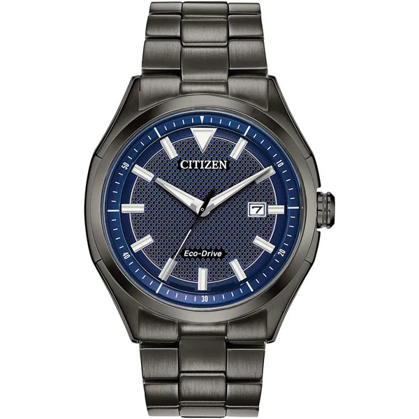 CITIZEN BLUE GREY STEEL WATCH