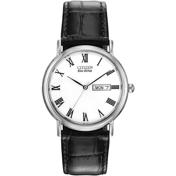 CITIZEN WHITE LEATHER WATCH