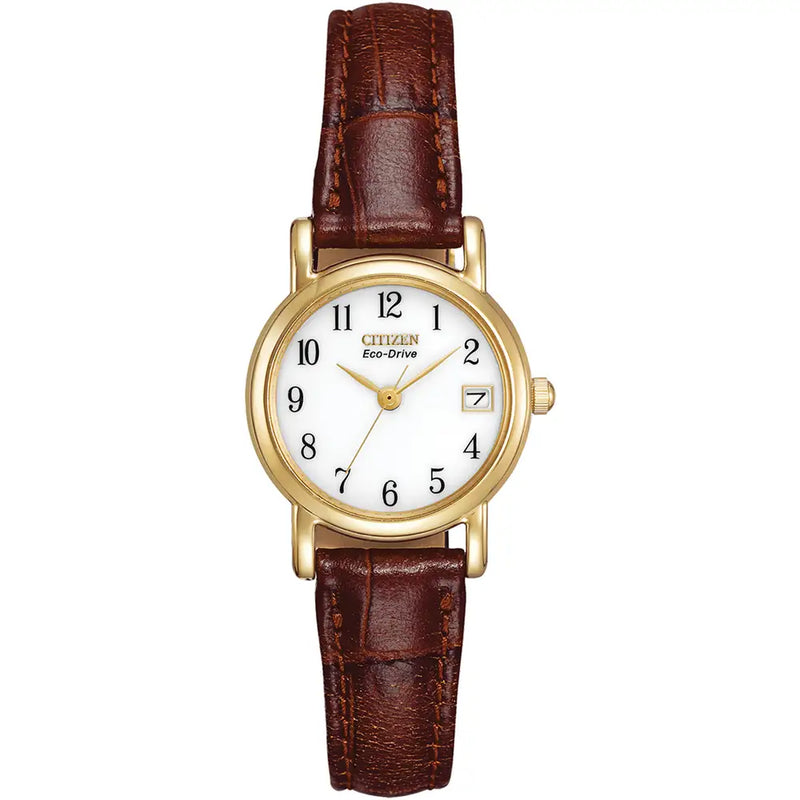 CITIZEN WHITE LEATHER WATCH