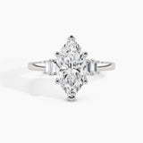 950 Platinum, Marquise, down view