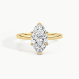 Yellow Gold, Marquise, down view