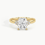 Yellow Gold, Radiant, down view
