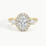 Yellow Gold, Oval, down view