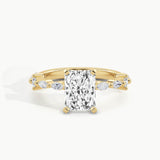 Yellow Gold, Radiant, down view