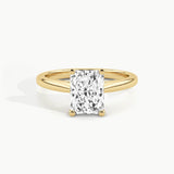 Yellow Gold, Radiant, down view