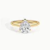 Yellow Gold, Pear, down view