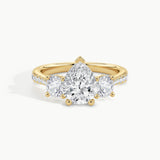 Yellow Gold, Pear, down view