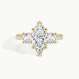 Yellow Gold, Marquise, down view