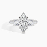 950 Platinum, Marquise, down view