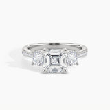 White Gold, Asscher, down view