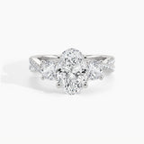950 Platinum, Oval, down view