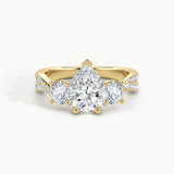 Yellow Gold, Pear, down view