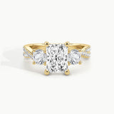 Yellow Gold, Radiant, down view