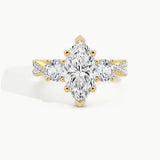 Yellow Gold, Marquise, down view