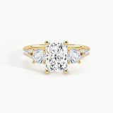 Yellow Gold, Radiant, down view