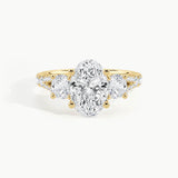 Yellow Gold, Oval, down view