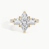 Yellow Gold, Marquise, down view