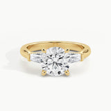 Yellow Gold, Round, down view