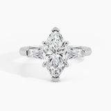 White Gold, Marquise, down view