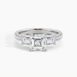 White Gold, Asscher, down view
