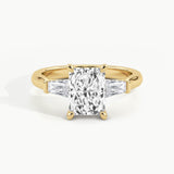Yellow Gold, Radiant, down view