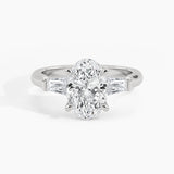 950 Platinum, Oval, down view