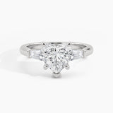 950 Platinum, Heart, down view