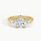 Yellow Gold, Pear, down view