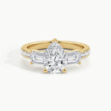 Yellow Gold, Pear, down view