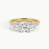Yellow Gold, Round, down view