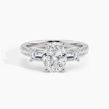 950 Platinum, Oval, down view