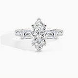 950 Platinum, Marquise, down view