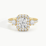 Yellow Gold, Radiant, down view