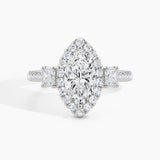 White Gold, Marquise, down view