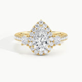 Yellow Gold, Pear, down view