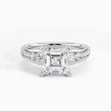 950 Platinum, Asscher, down view