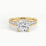 Yellow Gold, Round, down view