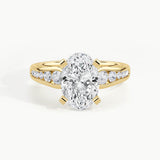 Yellow Gold, Oval, down view