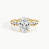 Yellow Gold, Oval, down view