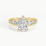 Yellow Gold, Pear, down view