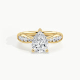 Yellow Gold, Pear, down view