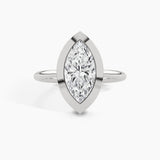 White Gold, Marquise, down view