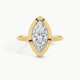 Yellow Gold, Marquise, down view