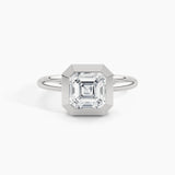 950 Platinum, Asscher, down view