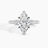 White Gold, Marquise, down view